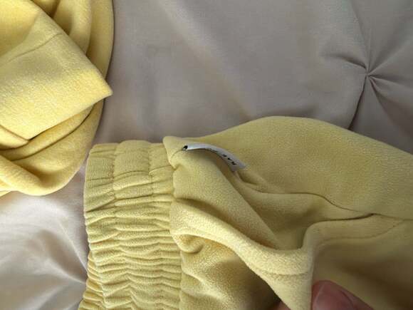 Rae Dunn Yellow Sunny Vibes Sweatshirt and Shorts Lounge Set - Picture 9 of 11